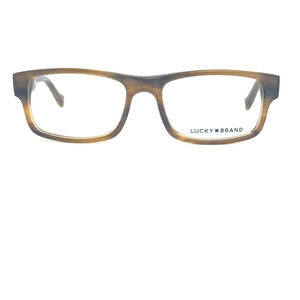 LUCKY‎ BRAND Eyeglasses Frame D804 46-15-125 Matte Brown Horn Full Rim H16477